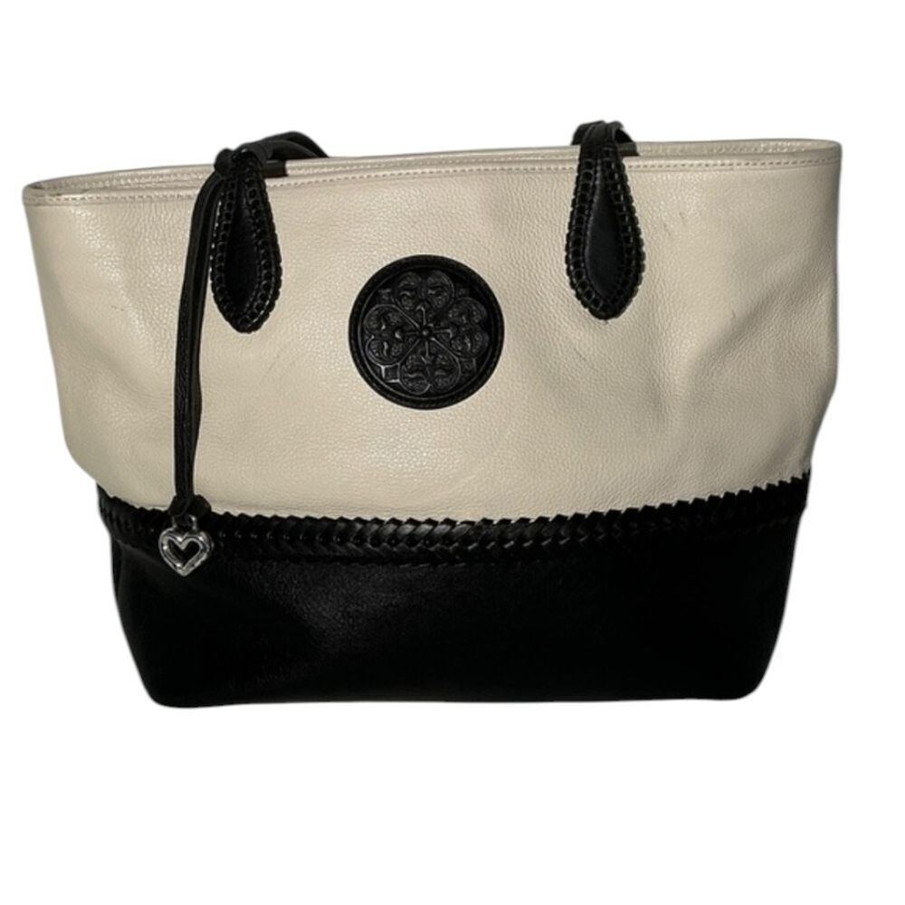 Brighton’s Ferrera Black and Cream Tote Bag